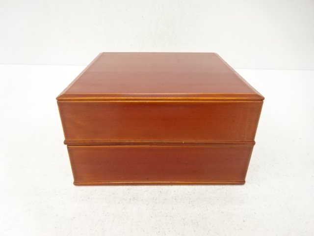 JAPANESE COLLECTIBLE / SHUNKEI-NURI TWO-TIERED BOX
